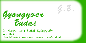 gyongyver budai business card